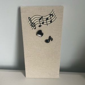 Embroidered Magnetic Bulletin Board Music